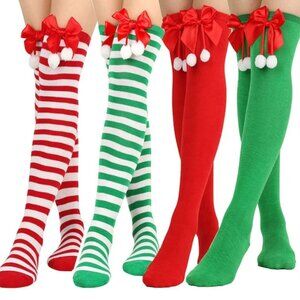 Christmas Sexy over the knee stockings for women's..(sold out of green)